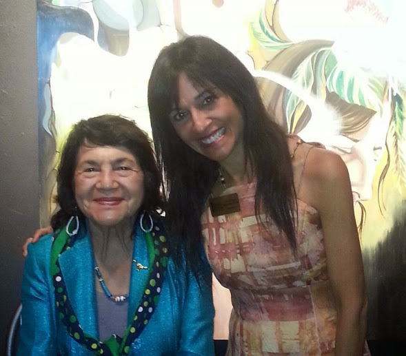 Dolores Huerta with Artes de la Rosa Board Members, May 2014